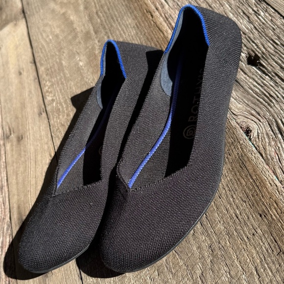 Rothy's Black Women's Flats sz 10 - Picture 2 of 6